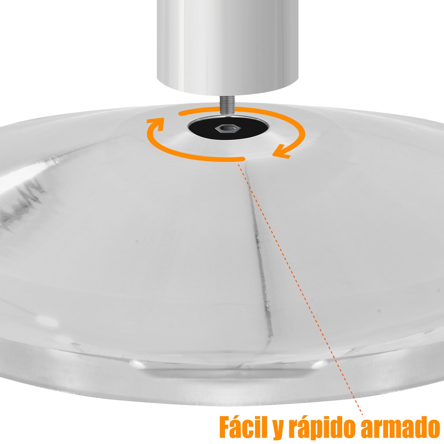 POSTE EJECUTIVO CROMADO (2 POSTES)