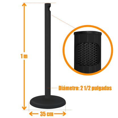 CENICERO MAXIMA NEGRO