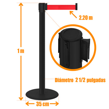 POSTE MAXIMA NEGRO (2 POSTES)