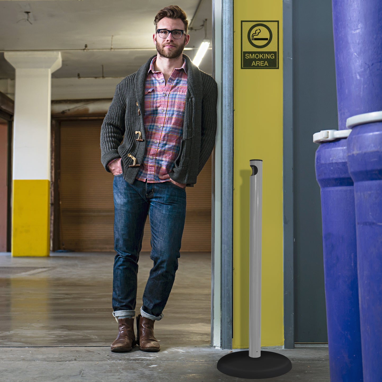 CENICERO MAXIMA GRIS