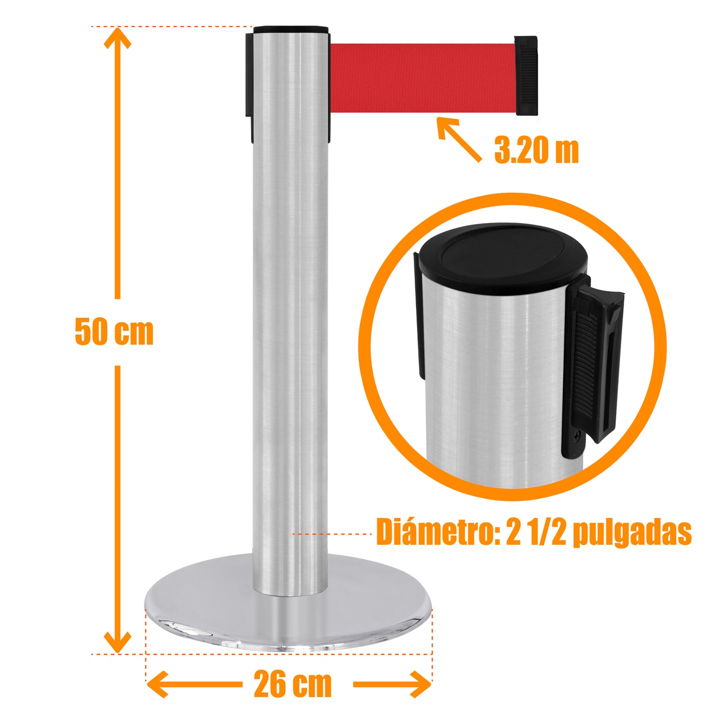 POSTE EXPO GRIS (2 POSTES)