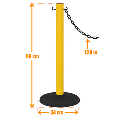 POSTE PLASTICO PARA CADENA (2 POSTES)
