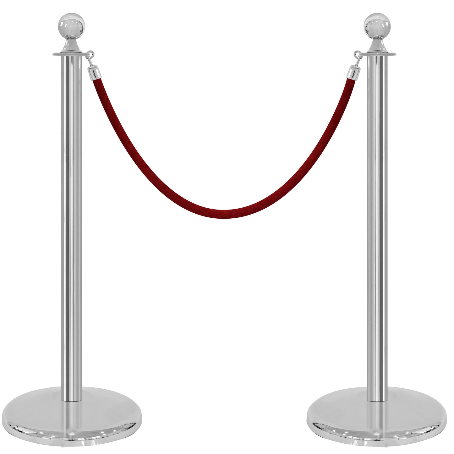 POSTE EJECUTIVO CROMADO (2 POSTES)