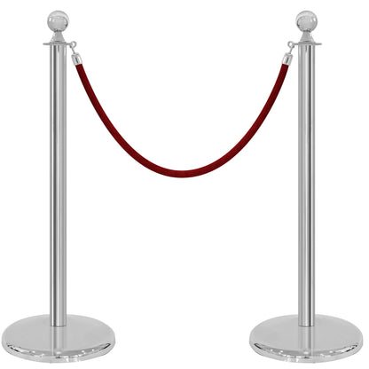 POSTE EJECUTIVO CROMADO (2 POSTES)