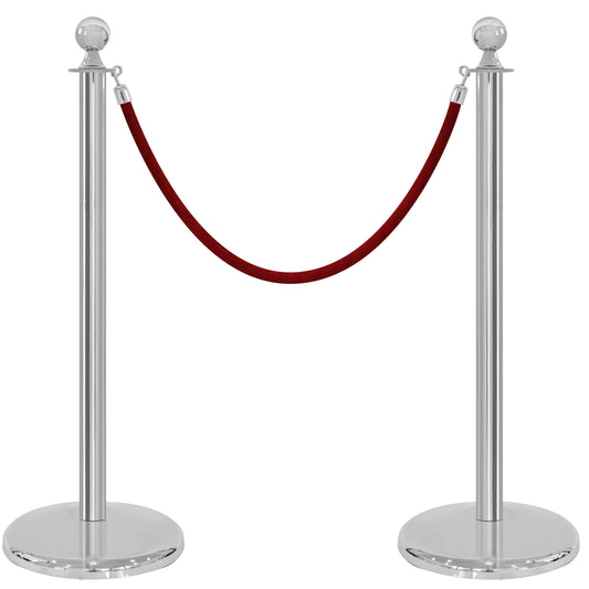 POSTE EJECUTIVO CROMADO (2 POSTES)