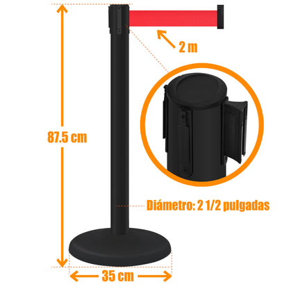 POSTE ECOMAX ROJO (2 POSTES)